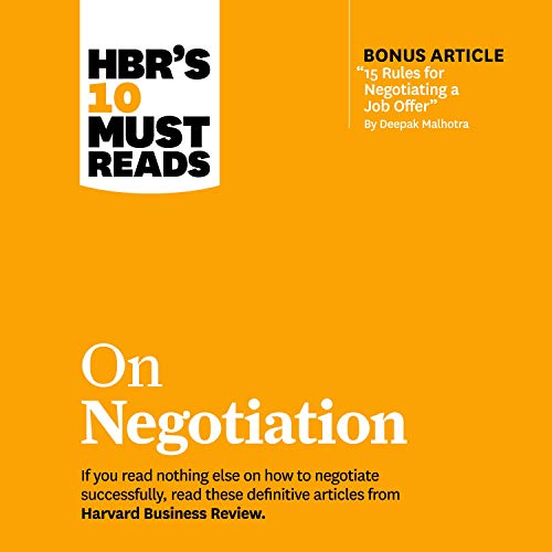 Audiolibro HBR’s 10 Must Reads on Negotiation